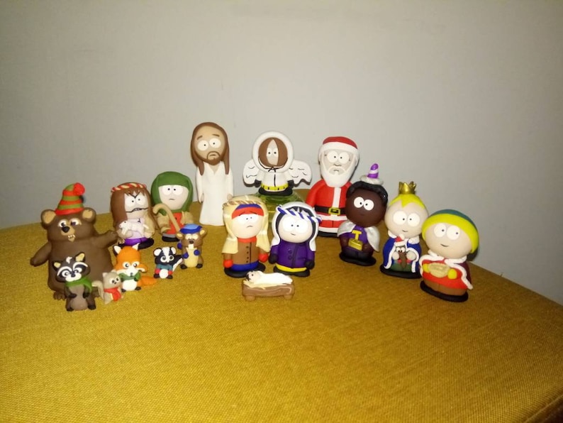 Nativity South Park Figures With Critters Full Set Etsy UK
