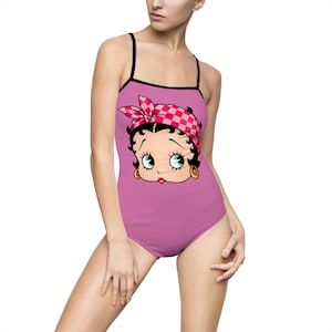 Traje de baño de una pieza para mujer Betty Boop