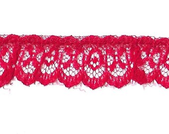 red lace trim by the yard