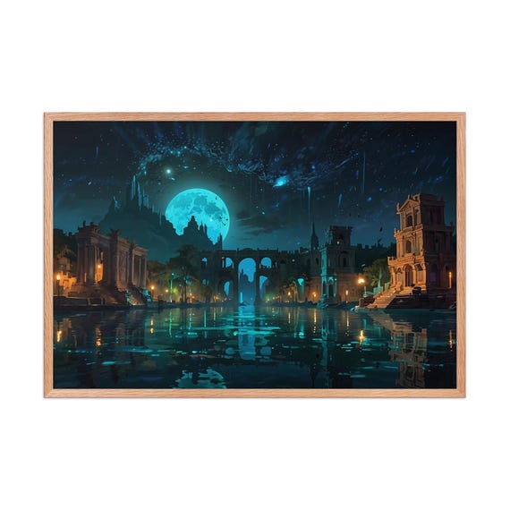 Framed poster