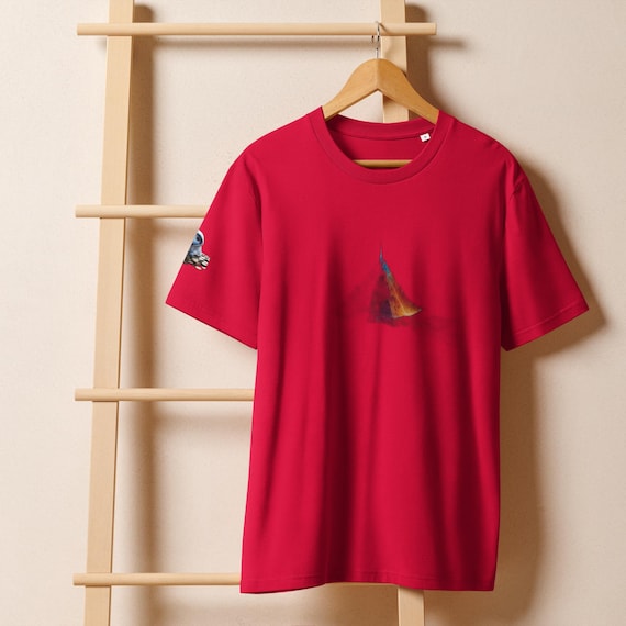 Unisex organic ribbed neck t-shirt