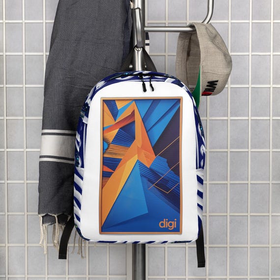 Minimalist Polyester Backpack: Laptop Compartment, Water-Resistant