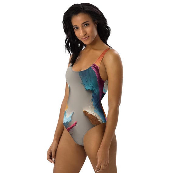 Cheeky One-Piece Swimsuit: Scoop Neck, Chlorine-Resistant