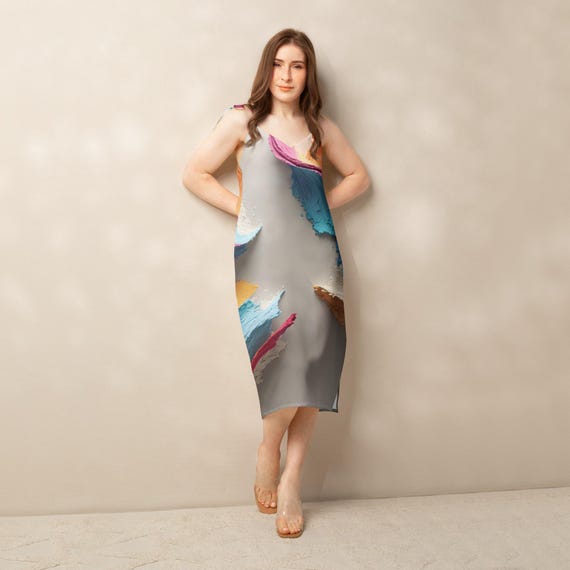 Tie-strap midi dress