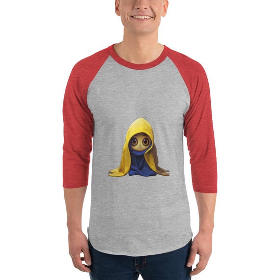 3/4 sleeve raglan shirt
