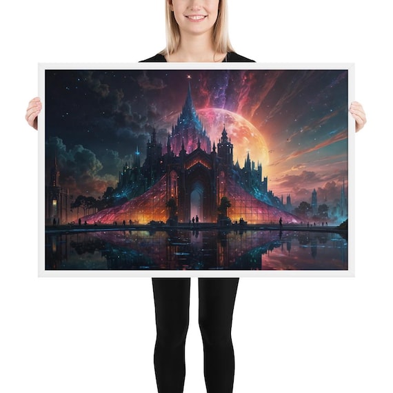 Framed poster
