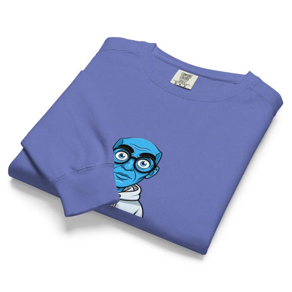 Unisex garment-dyed sweatshirt