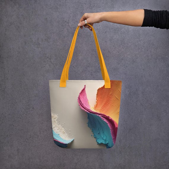 Polyester Tote Bag: Trendy Reusable Shopping Bag