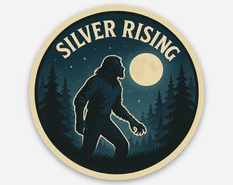 Goose Silver Rising Sticker  3” Circle Sticker - Vinyl Sticker Slap, Jam Band