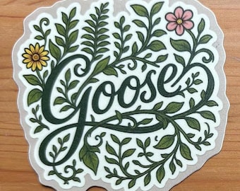Goose Band - Vinyl Sticker Slap, Garden Design