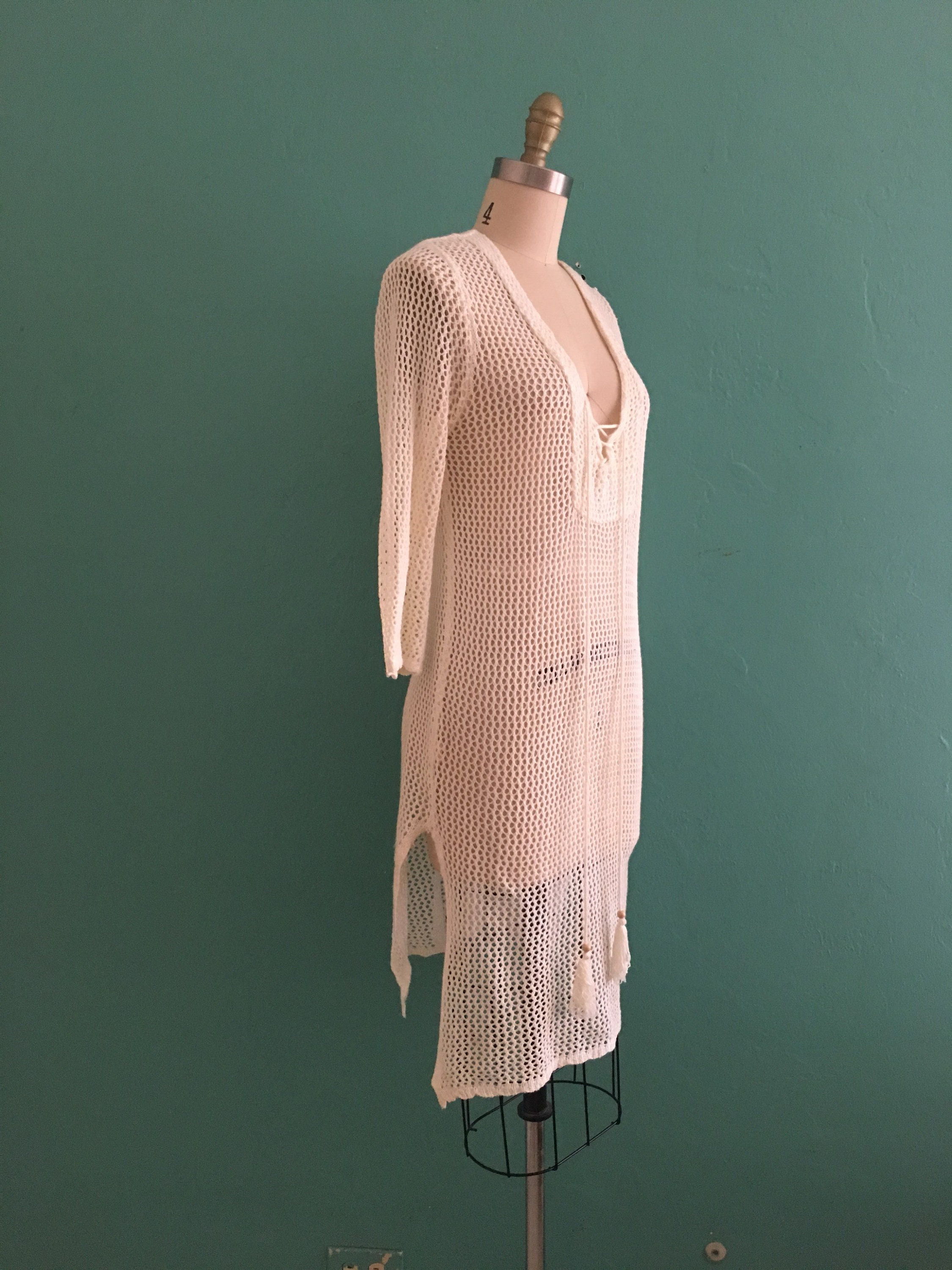 Cotte De Maille En 7 Lettres Robe en maille blanche vintage des années 90 // couverture de | Etsy