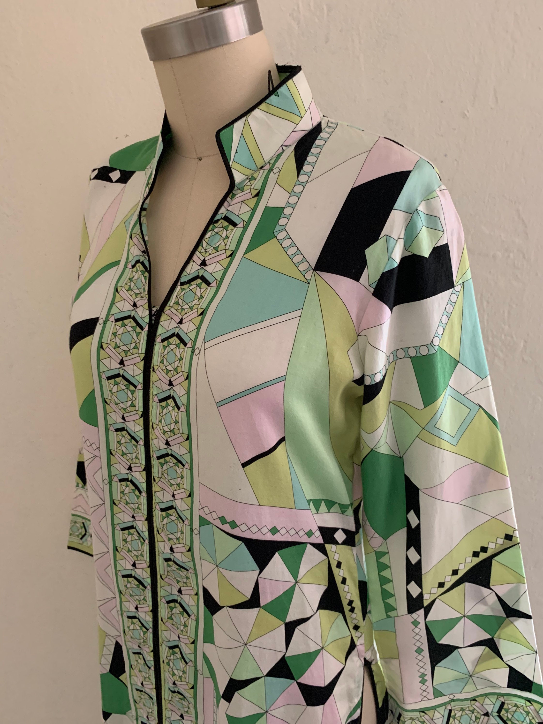 vintage 70's pucci style kaftan dress