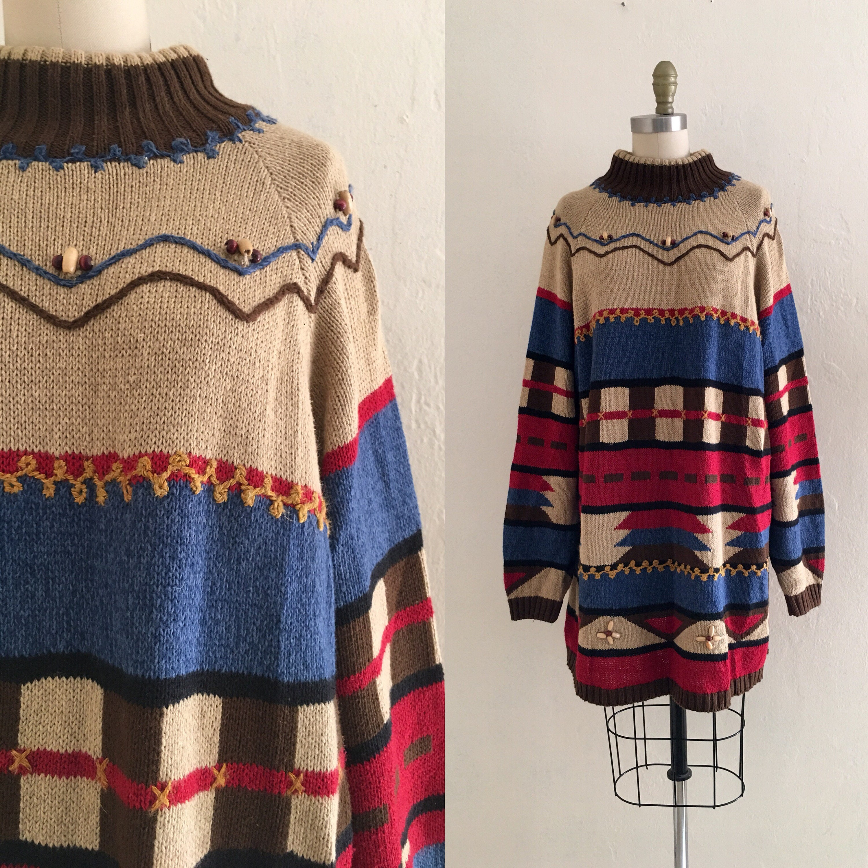 vintage 80's over sized sweater