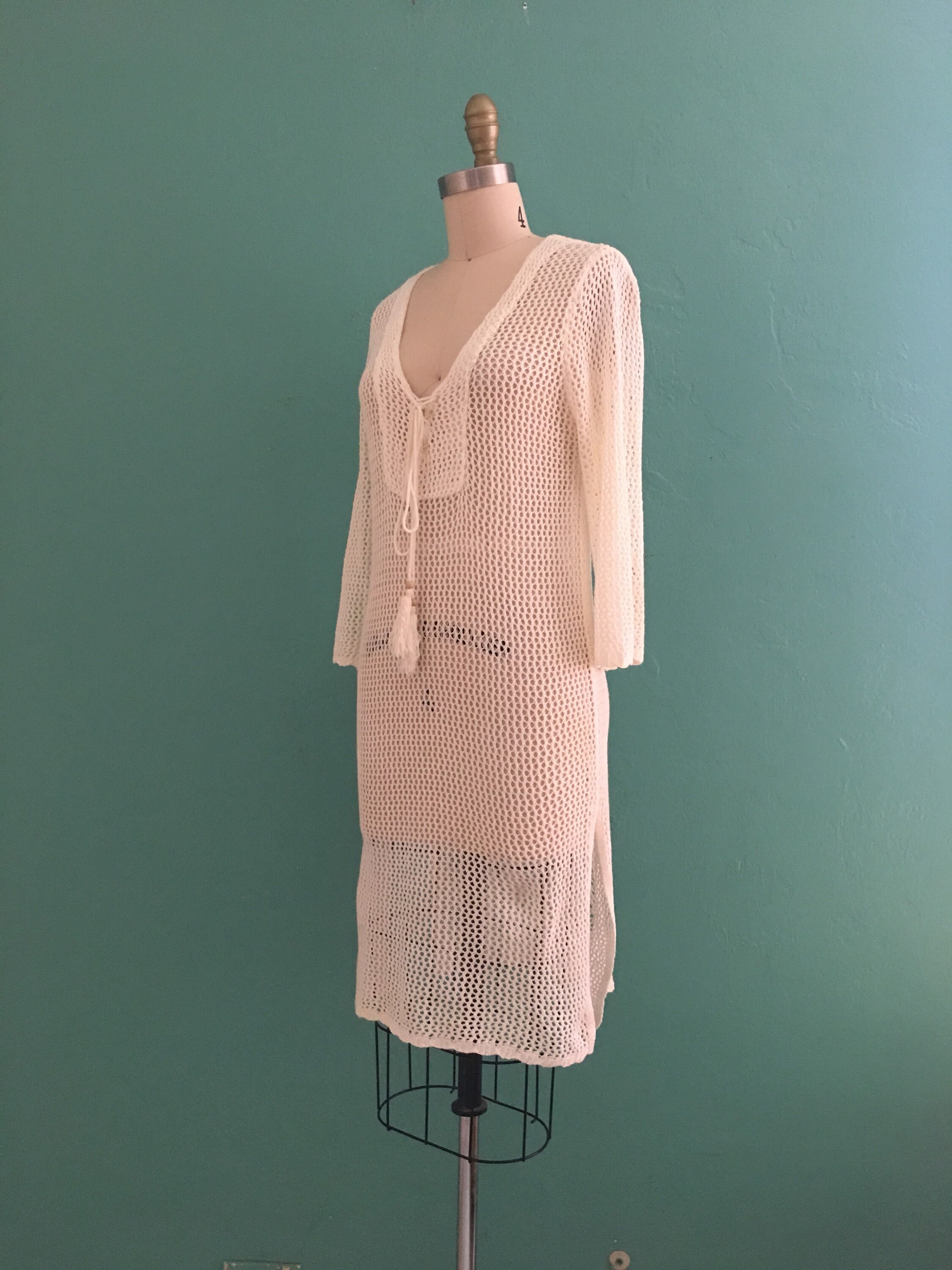 Cotte De Maille En 7 Lettres Robe en maille blanche vintage des années 90 // couverture de | Etsy