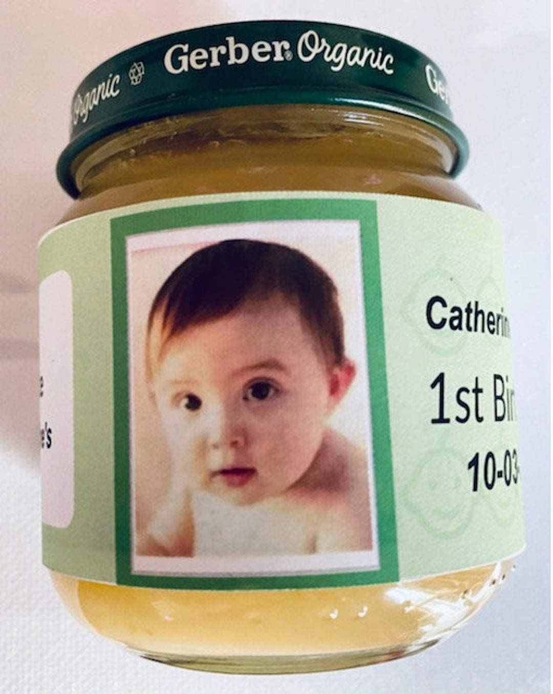 Baby Food Jar 1st Birthday Personalized Labels DIY Etsy