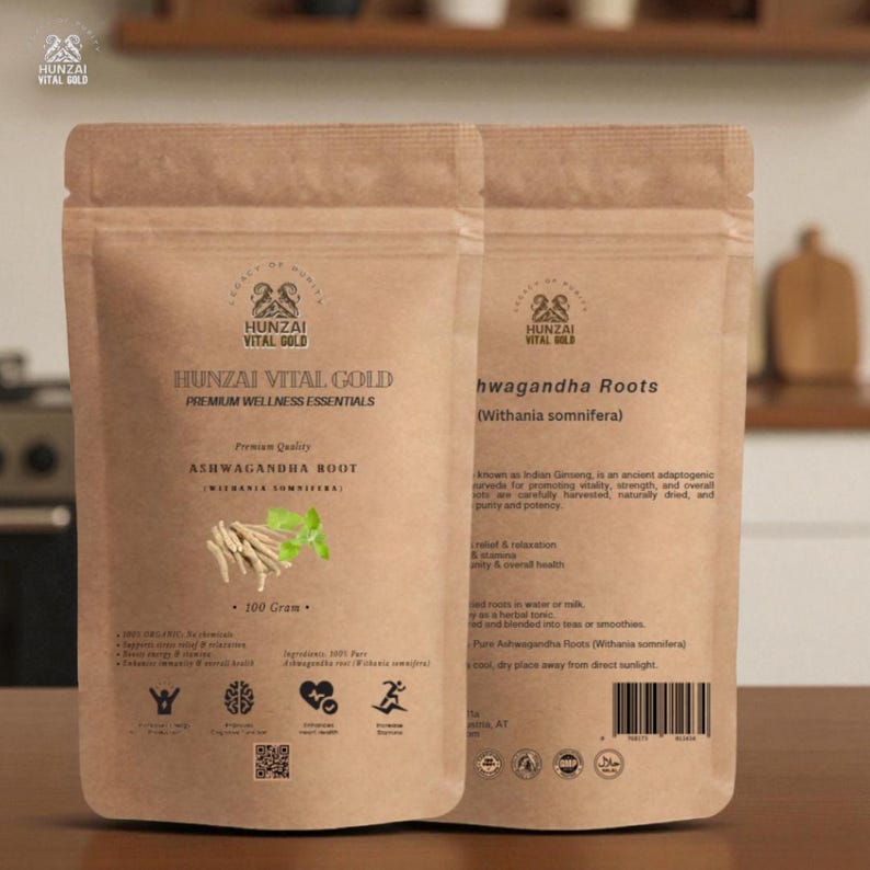Raíz de Ashwagandha Orgánica (Withania Somnifera)/ Té Orgánico Plant-Based Wellness II 100% Libre de Químicos imagen 3