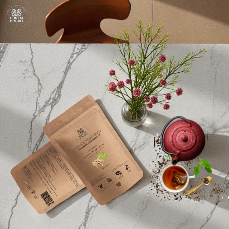Raíz de Ashwagandha Orgánica (Withania Somnifera)/ Té Orgánico Plant-Based Wellness II 100% Libre de Químicos imagen 6