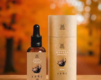 Gotas de Shilajit orgánico del Himalaya: 70 % de ácido fúlvico, energía natural