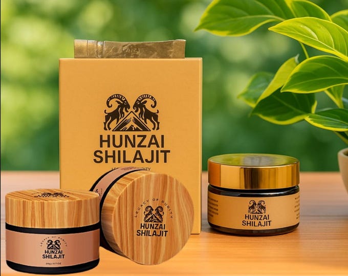 Featured listing image: Hunzai Himalayan Organic Family pack 3Packs Shilajit  | 100 Percent  Natural | Ayurvedic Energy & Immunity Booster | Up to 70% Fulvic Acid.