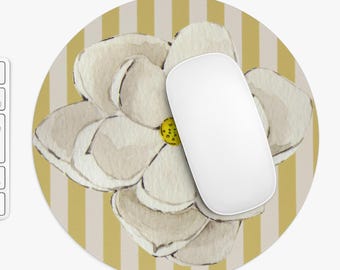 Elegant Floral Mouse Pad, Desk Mat, Desk Pad, Cute Desk Decor, Vintage Home Office Decor Gift Mothers Day Gift Computer Mouse Pad Mouse Mat