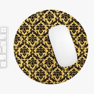 Elegant Vintage Inspired Mouse Pad Computer Mousepad Desk Accessory Home Office Decor Gift Home Office Gift Lovely Round Mouse Pad Mouse Mat