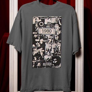 1980s Nostalgia Shirt Vintage Style Unisex Comfort Colors T-shirt, 80s Band Tee Retro Graphic Tee, 1980s T-Shirt Shirt Gift for Music Lovers