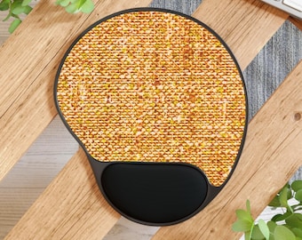 Textured Mouse Pad With Wrist Rest Comfortable Mouse Pad Office Accessory Ergonomic Mouse Mat Desk Decor Gift for Gamers Computer Mouse Mat
