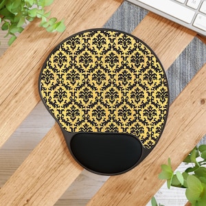 Chic Mouse Pad with Wrist Rest - Elegant Office Decor Home Office Gift  Desk Accessory Gift Ergonomic Support Mousepad Gift for Co-Workers