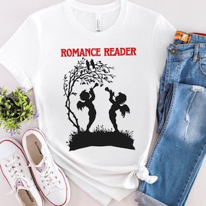 Romance Reader Bella Canvas Customized Tee Gift for Book Lovers Literary Shirt Bookish T-Shirt Book Club TShirt Bookworm Gift Book Era Shirt