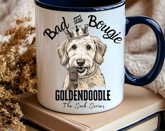 Bad and Bougie Goldendoodle-mok met kleur erin, Goldendoodle-mok, Goldendoodle-cadeau, Doodle, Goldendoodle, Doodle Mom, Doodle Mama Cadeau