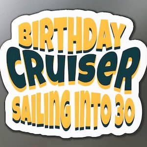 Birthday Cruise Door Magnets, 30th Birthday Cruise Gift, Cruise Door Decor, Cruise Ship Magnet, Birthday Cruise Decor Cruise Ship Door Decor