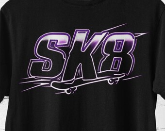 Skater Unisex Comfort Colors T-Shirt, Skateboard Graphic Tee, Skateboard Apparel, Gift for Skate Lovers, Skateboarding Gift, Skateboard Gift