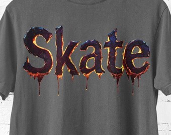 Skate Graphic T-Shirt, Unisex Comfort Colors Skateboard Tee, Gift for Skater, Roller Skating Shirt, Skate Park Graphic Tee Roller Skate Gift