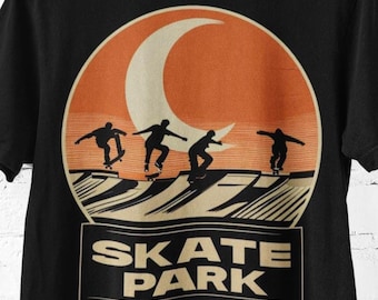 Skate Park Tee - Unisex Comfort Colors T-Shirt for Skateboarder, Skateboarding T-Shirt, Gift for Skateboarders, Streetwear, Skateboard Gift