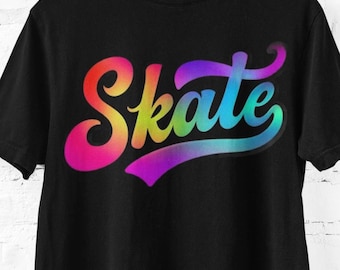 Skate Vibe Unisex Comfort Colors T-Shirt - Gift for Skaters, Roller Skate T-Shirt, Gift for Skateboarders, Roller Derby Retro Graphic Tee