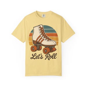 Retro Roller Skating T-shirt, Vintage Skate Shirt, Unisex Comfort Colors Tee, Gift for Skaters, 80s Tee, Roller Derby Gift, Vintage T-Shirt image 9