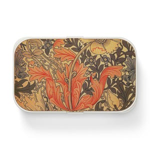 Elegant Floral Bento Lunch Box for Adults, Eco-Friendly Meal Prep Container, Work Bento Box, School Lunch Box, Picnic Basket Portion Control