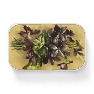 Vintage Floral Bento Lunch Box Stylish Meal Prep Eco-friendly Container Picnic Basket Essential Gift for Foodies Work Lunch Box School Lunch