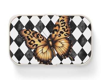 Butterfly Bento Box, Stylish Lunch Box, Eco-Friendly Meal Prep