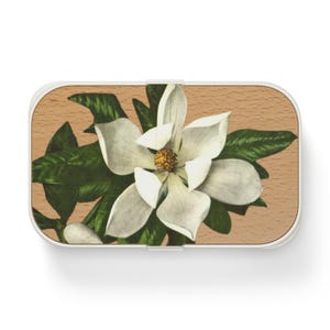 Rustic Floral Bento Lunch Box | Eco-Friendly Meal Container, Reusable, Lunch Storage, Picnic Essential, Gift for Food Lovers, School or Work