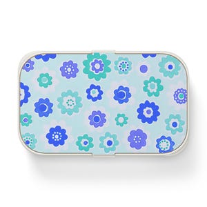 Lonchera Bento con Flores: Preparación de Comidas Ecológica, Almacenamiento de Alimentos Divertido, Lonchera Infantil, Artículos Imprescindibles para Picnic, Organización de Alimentos Colorida