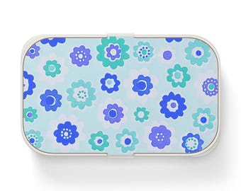 Flower Bento Lunch Box - Eco-Friendly Meal Prep, Cute Food Storage, Kids Lunch Box Container, Picnic Essentials, Colorful Food Organization