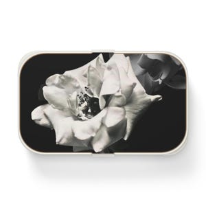 Elegante lonchera bento rosa, elegante recipiente para preparar comidas, lonchera ecológica para adultos, lonchera bento negra para el trabajo y la escuela, linda canasta de picnic.