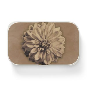 Vintage Flower Bento Lunch Box Eco-Friendly Meal Container Cute Lunchbox for School Picnic Basket Pretty Work Lunch Box Elegant Food Storage
