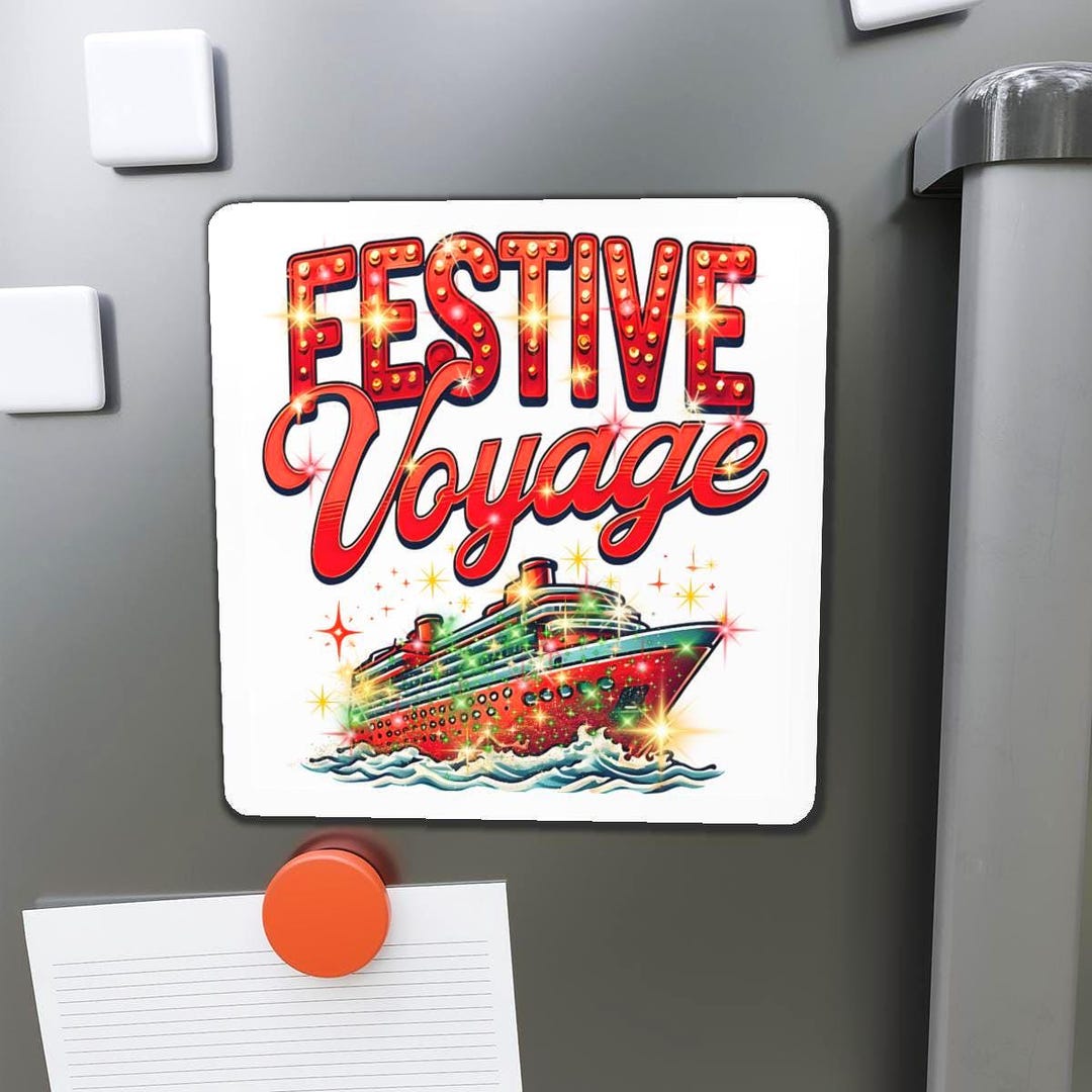 Festive Voyage Cruise Door Magnet, Holiday Decor - Etsy