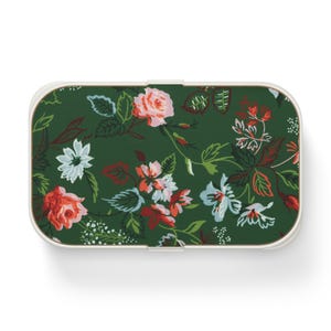 Floral Bento Lunch Box, Eco-Friendly Meal Prep Container Stylish Food Storage Solution Kids Lunch Box Lunch Box for Adults Floral Picnic Box