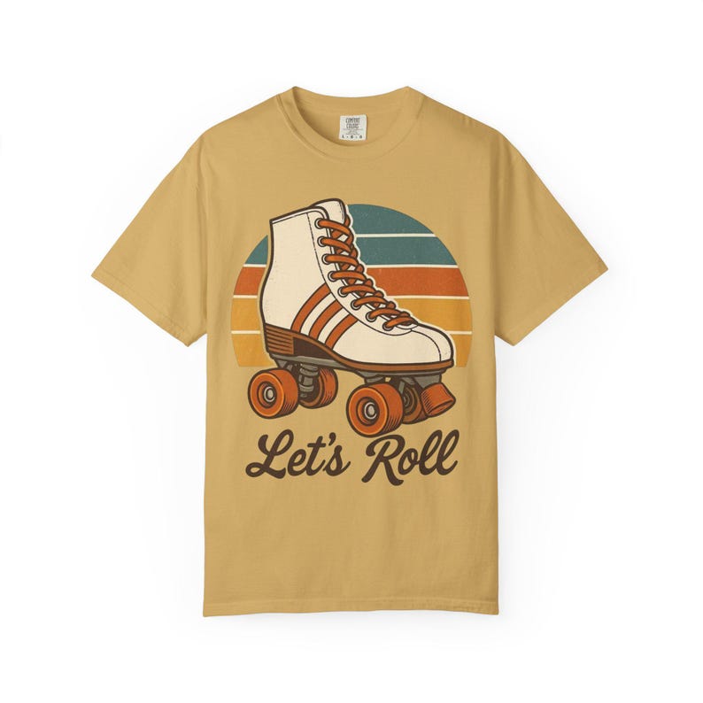 Retro Roller Skating T-shirt, Vintage Skate Shirt, Unisex Comfort Colors Tee, Gift for Skaters, 80s Tee, Roller Derby Gift, Vintage T-Shirt image 10