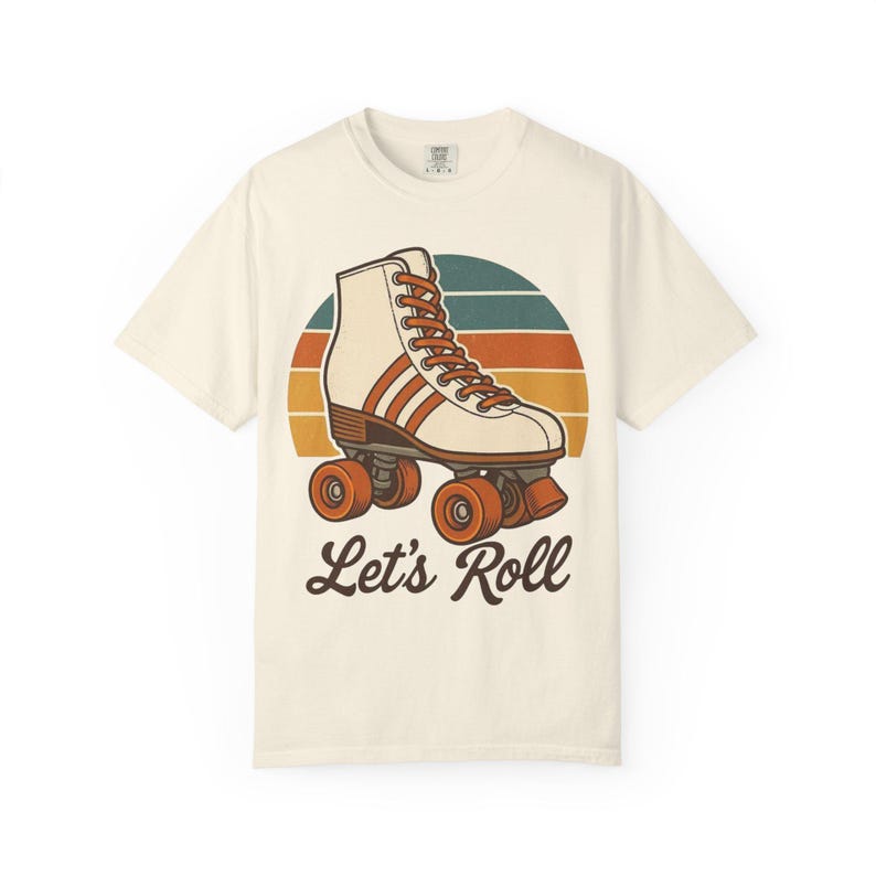 Retro Roller Skating T-shirt, Vintage Skate Shirt, Unisex Comfort Colors Tee, Gift for Skaters, 80s Tee, Roller Derby Gift, Vintage T-Shirt image 8