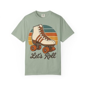 Retro Roller Skating T-shirt, Vintage Skate Shirt, Unisex Comfort Colors Tee, Gift for Skaters, 80s Tee, Roller Derby Gift, Vintage T-Shirt image 6