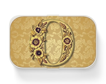 Erste O Bento Lunchbox, personalisierte Mahlzeit Behälter, Umweltfreundliche Lunchbox Schule Lunchbox, Monogramm Geschenkideen Arbeit Lunch Box Picknick